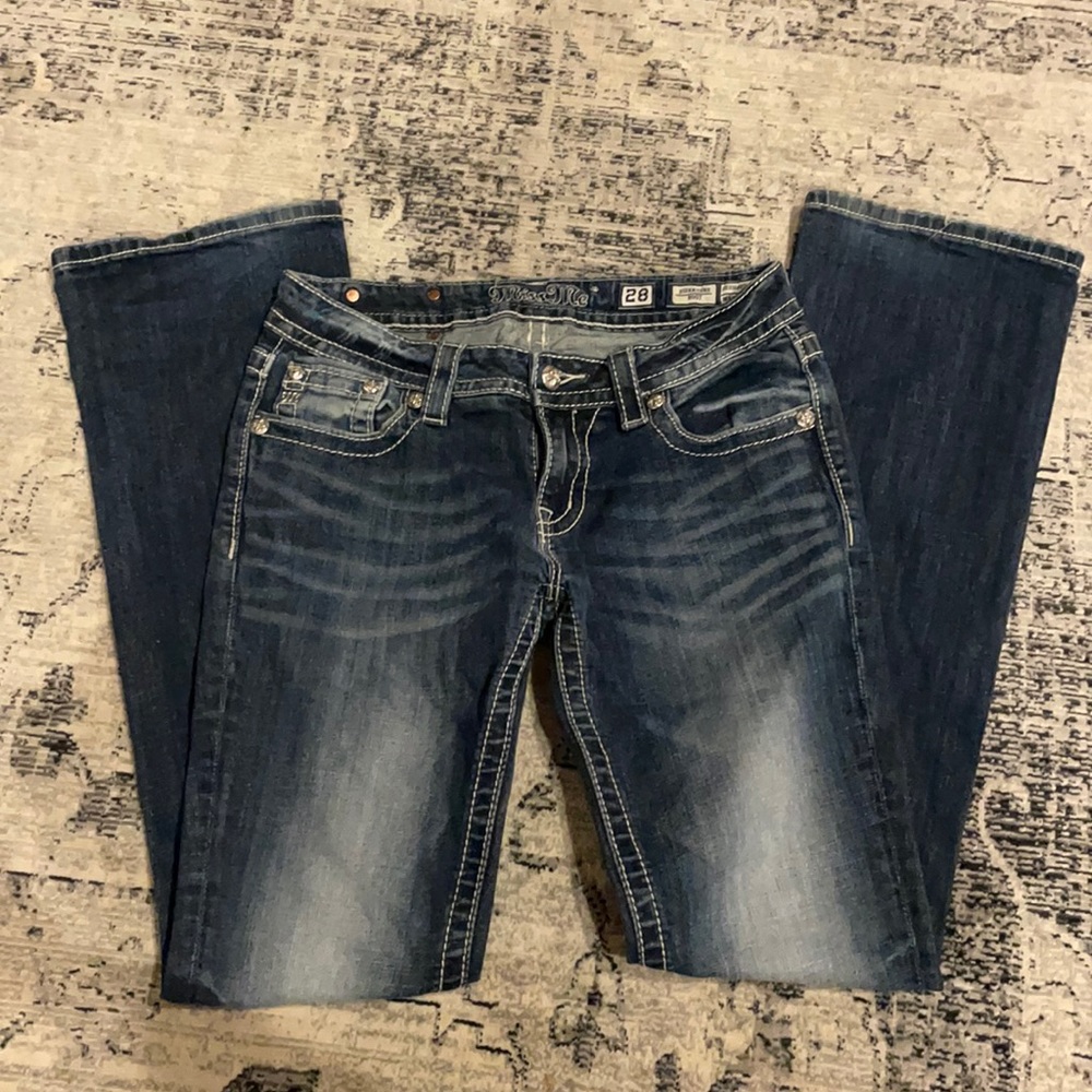 MissMe size 28 Signature Boot jeans.